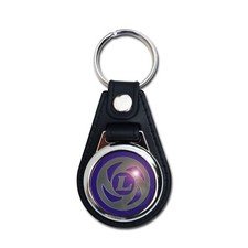 BRITISH LEYLAND FAUX LEATHER KEY RING / KEY FOB.CLASSIC BRITISH MOTOR CARS.