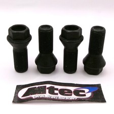4 X ALLOY WHEEL BOLTS BLACK OE SPEC FOR BMW & MINI M14 X 1.25  NUTS LUGS STUDS