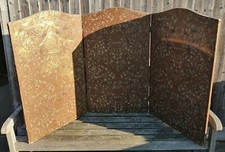 ANTIQUE SHORT ROOM DIVIDER / SCREEN / EACH PANEL 36" HIGH 21" WIDE