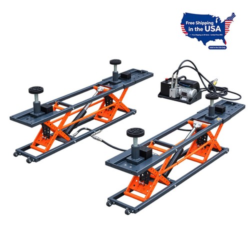 Portable scissor car lift - car,