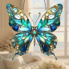 Green Butterfly Suncatcher