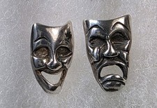Sterling silver earrings, stud