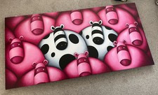 Peter Smith ‘Am I Bovvered??’ Box Canvas - 24x48” - 85 of 150 - 2008 release