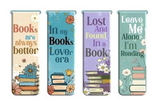4 Magnetic Bookmarks Book