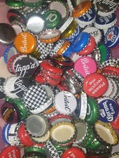 150 Used Crown Crimp Bottle Caps - Tops Beer, Cider, Soft Drink  - DIY Craft