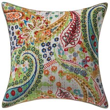 Indian Kantha Handmade Sofa Cushion Cover Vintage Pillowcase Cover 16" Throw