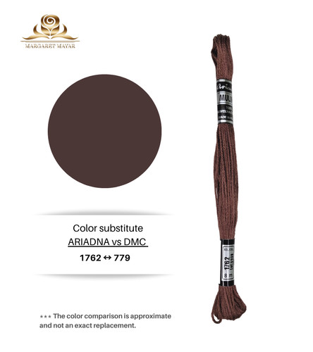 Dark brown embroidery floss - embroidery,