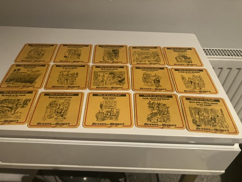 Benson hedges beer mats - hedges,