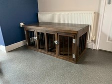 large wooden dog crate