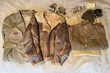 WW2 SAAF 12 Sqn Pilot Grouping Irvin W/ German Items Aircrew Flying Jacket RAF