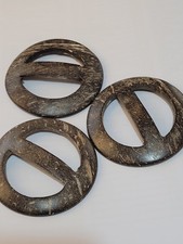 Three Coconut Buckles for