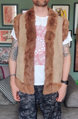 Genuine sheepskin gilet - genuine, jacket