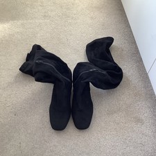River Island Wide Fit Black Over The Knee Boots