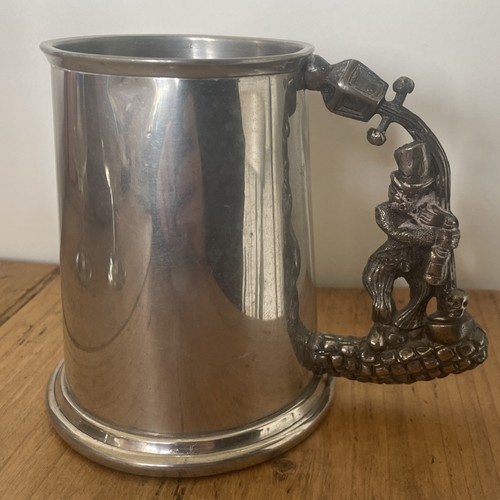 Vintage pewter tankard - one, too