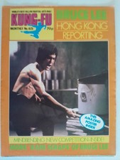 KUNG-FU MONTHLY No. 65 Vintage 1970's UK Poster-Mag Featuring BRUCE LEE (VGC)