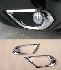 Chrome Front Fog Light Cover Trim for 2013-2015 SUBARU Forester 2pcs
