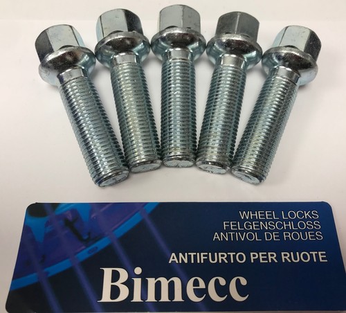Alloy wheel bolts - m14x1.5, 5