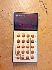 Vintage Calculator ROCKWELL Memory 20R, With Case, Hard Click AC70