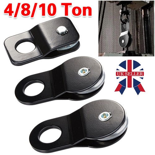 Black ton snatch block - black, 4/8/10