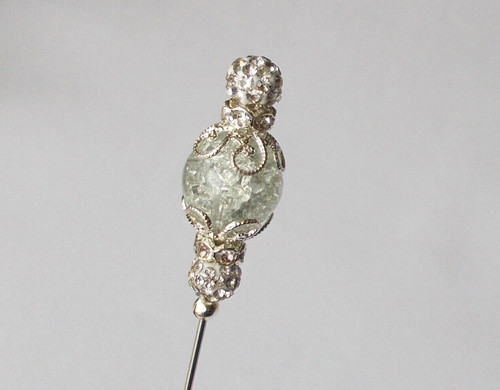 Clear crackled glass - clear,