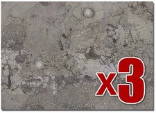 Weathered asphalt tarmac (Busch 7416) - 3 x 2 OO/HO decor sheets