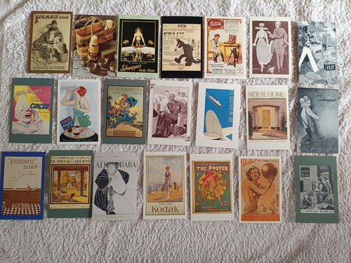 Vintage advertising postcards - advertising,