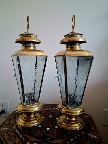 Vintage brass lanterns 2 - vintage, 17