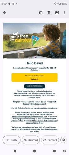 Trainline voucher 50 - trainline,
