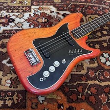 Vintage 1964 Burns London Nu Sonic Red British Electric Bass Guitar *1960s*