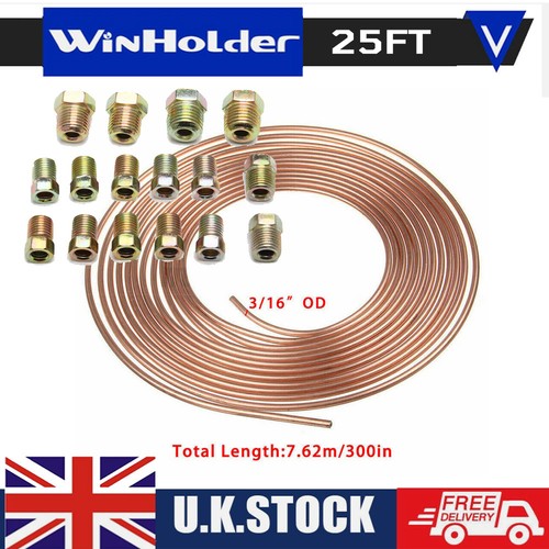 25ft copper brake pipe - 25ft, m