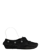 Minnetonka Women's Flat Shoes UK 3 Black 100% Other Boat Shoe