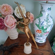 copy of Lorenzi Art Deco Sculpture Dancing Lady 
