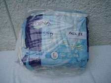 Tena  Slip Plus Large Incontinence Pads - opened packet 22 left out of 30.
