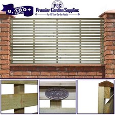 VOGUE Trellis 6ft Wide x 0.5-3ft High Wooden Slatted Panel Garden Fencing Topper
