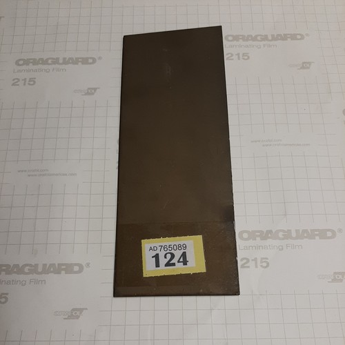 2mm brass strip off cut - strip, 230mm