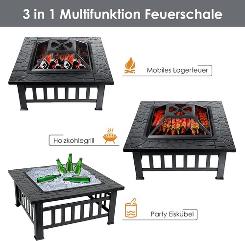 Garden fire pit outdoor - fire, 32"