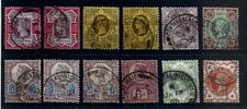 GB QV Selection of Mostly Jubilee Issues with Continental Night Mail Postmark.