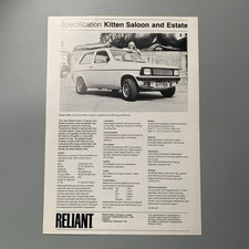 Reliant Kitten Saloon & Estate