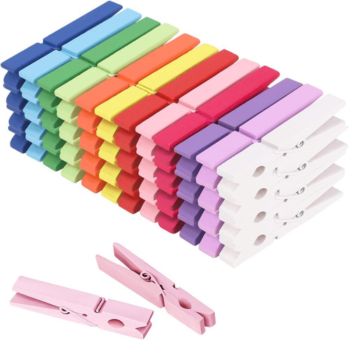 Colored clothes pins color - 12,