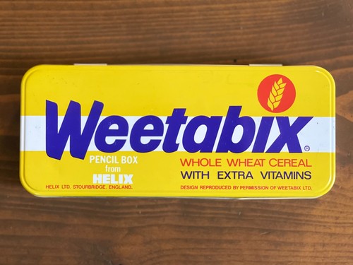 Vintage weetabix pencil tin - weetabix,