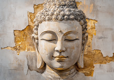 Canvas Art Gold Cream Abstract