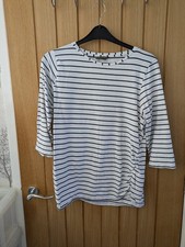 Blooming Marvellous Stripe Maternity Top White/Navy Size XL (L30)