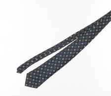 Toye Kenning & Spencer Men's Blue Silk Geometric Tie
