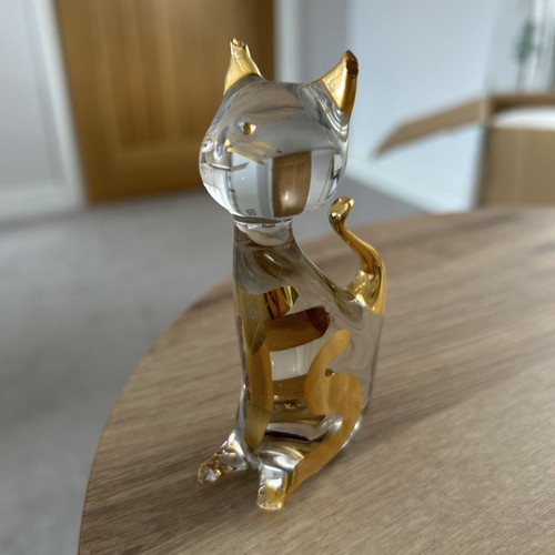 Vintage murano glass cat - vintage, with