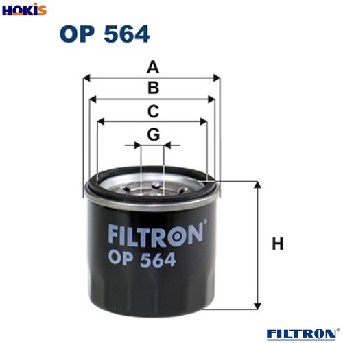 Oil filter 564 for - op,