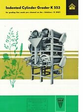 Petkus Indented Cylinder Grader Seed Cleaner K553 Brochure / Leaflet 1965 7315F