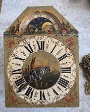 Vintage Warmink Clock Dial, Movement And Chains