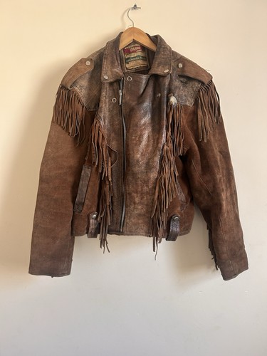 Vintage akaso leather fringe - vintage,