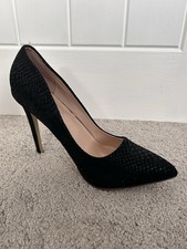 Snake Print Suede Stiletto