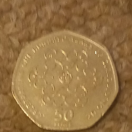 Rare 50p coin 2010 celebrating - coin,